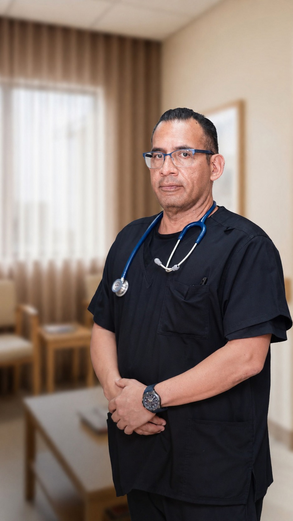 Integrante del equipo médico del Centro