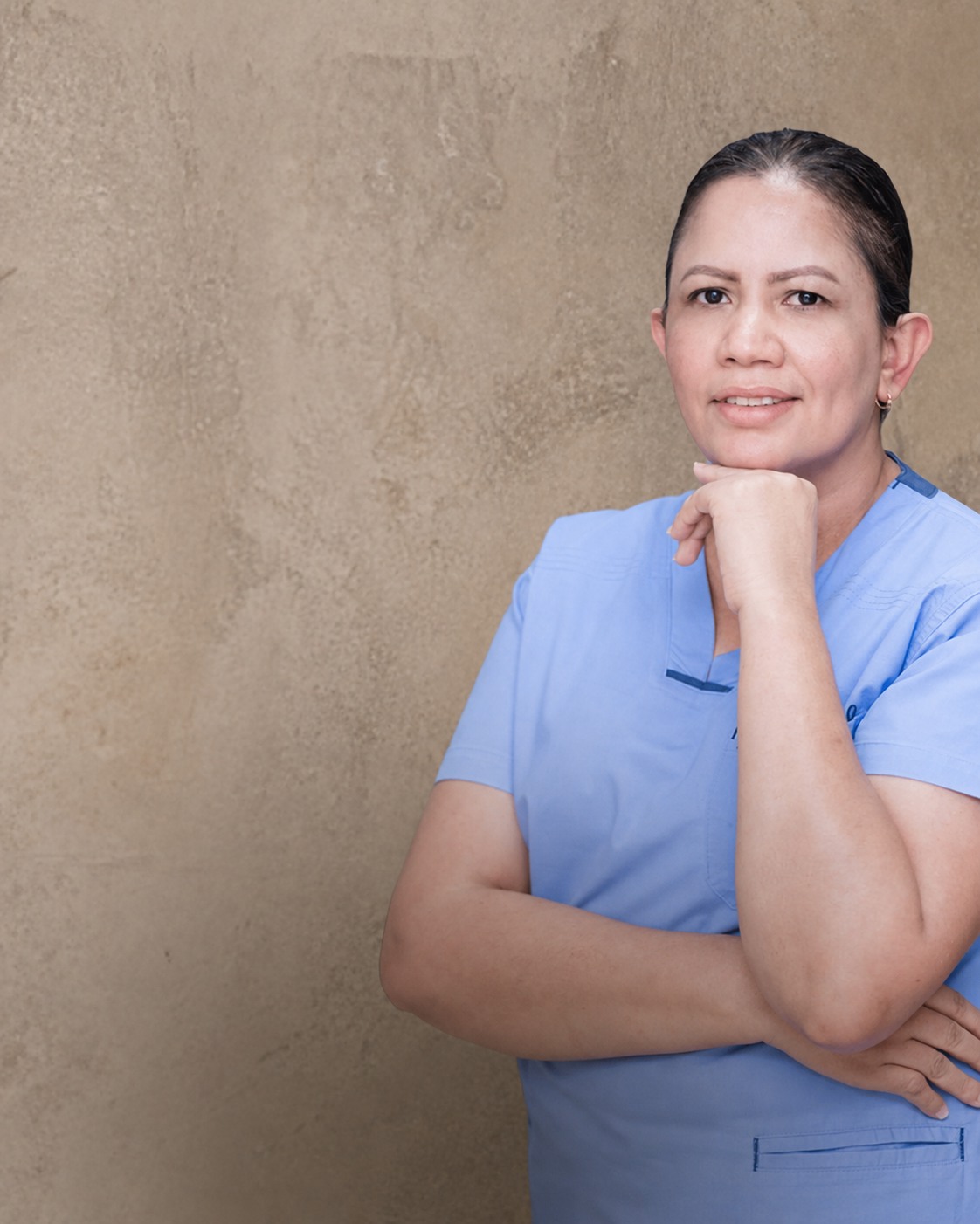 Integrante del equipo médico del Centro