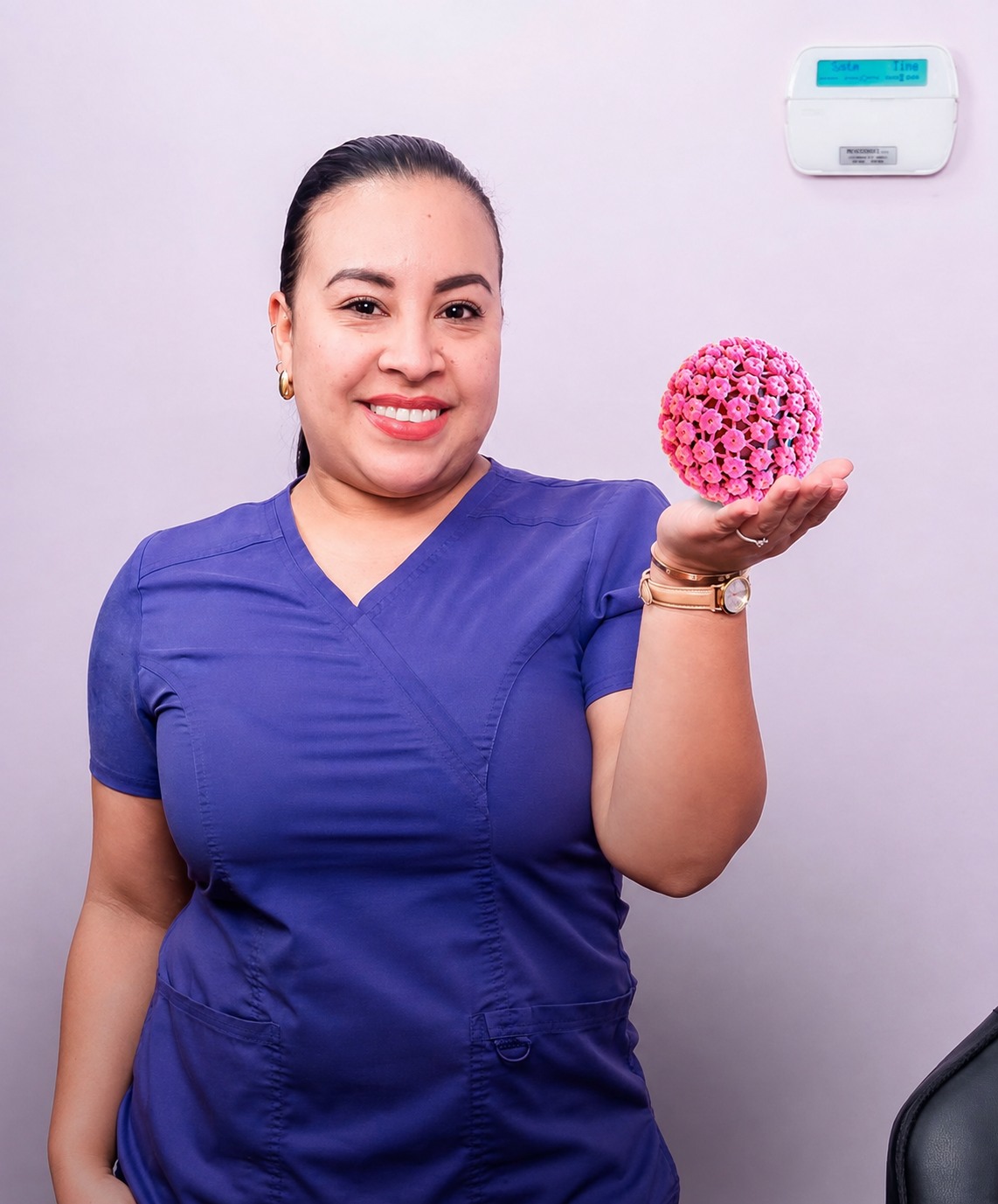 Integrante del equipo médico del Centro